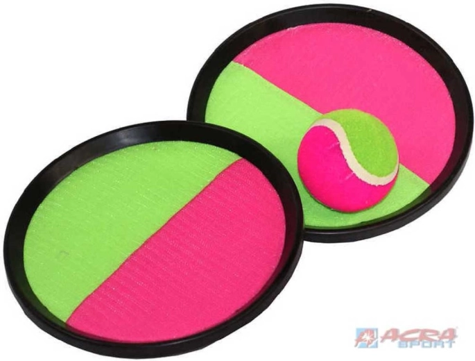 ACRA Catch ball game with 2 Velcro targets and a ball