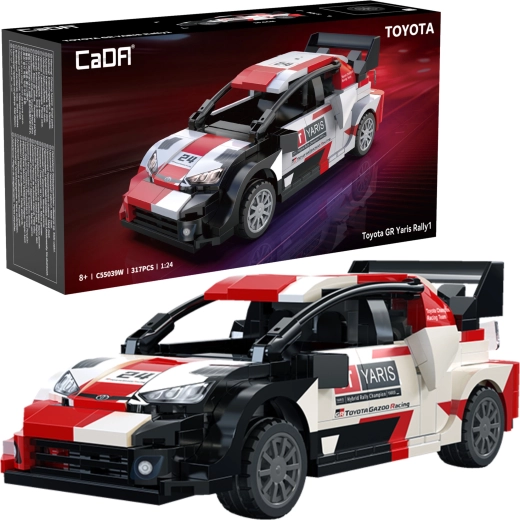 Konstruktorius CaDA Toyota GR Yaris Rally1 – lenktyninis automobilis, 317 detalių (1:24)