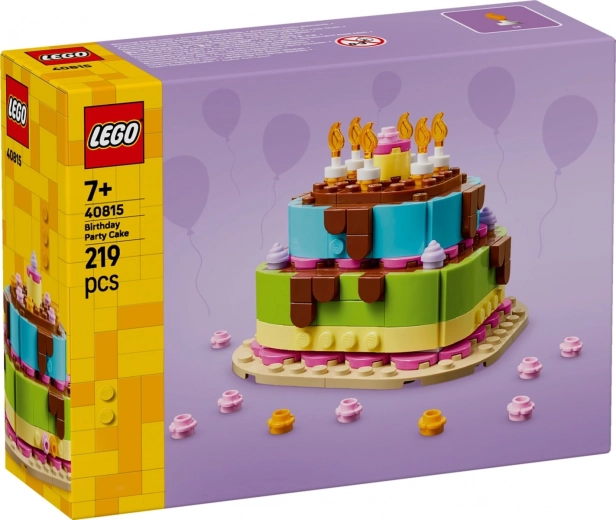 LEGO Iconic gimtadienio šventės tortas