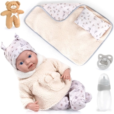 Bayer Design realistiška Reborn lėlė 38 cm su priedais