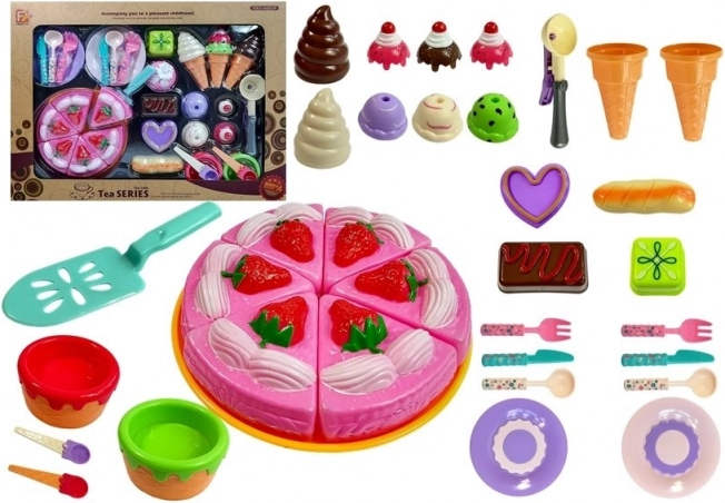 Žaidimų rinkinys „Saldumynai į konditeriją“: tortas ir ledai