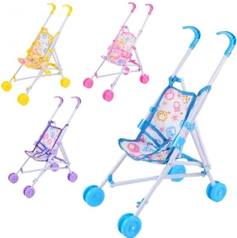 Metalinis vežimėlis lėlėms (sportinis/„buggy“) 52 cm
