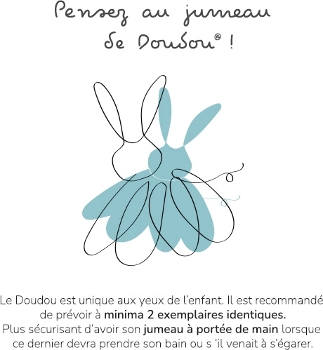 Doudou gift set – plush bunny and blanket
