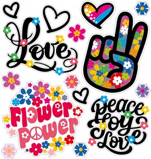 Lyginimo lipdukas Gėlių Galia mažas lapas