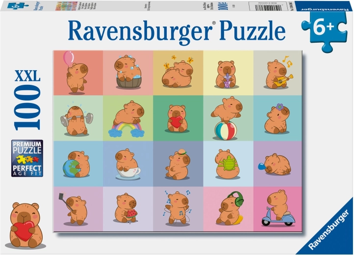 „Ravensburger“ dėlionė su kapibara, 100 detalių