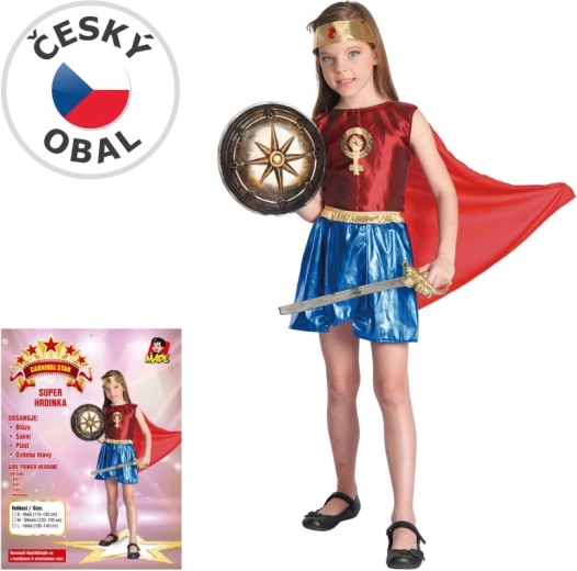 Carnival Heroine Costume for Girls 110–120 cm
