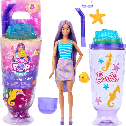 Mattel Barbie Pop Reveal Povandeninis pasaulis – lėlė su 8 staigmenomis