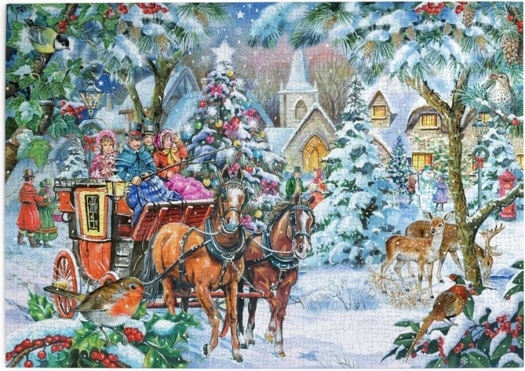 Dėlionė „House of Puzzles“ Draugija karietoje, 1000 detalių
