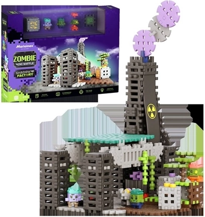 Construction Building Set Marioinex Mini Waffle Zombie Dark Factory