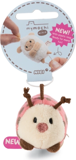 Pliušinis boružėlės Dozz pakabukas MyMochi Minis su elastine kilpele 5 cm
