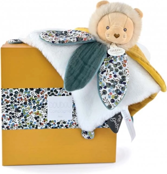 Gift Set – Plush Lion Cub Comforter for Babies