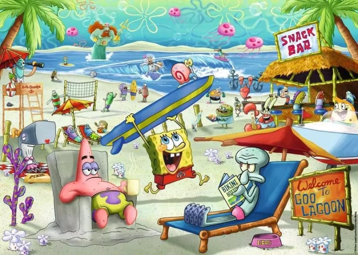 Dėlionė RAVENSBURGER Spongebob 1000 dalių