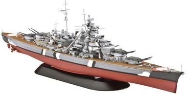 Plastic model of the warship BISMARCK