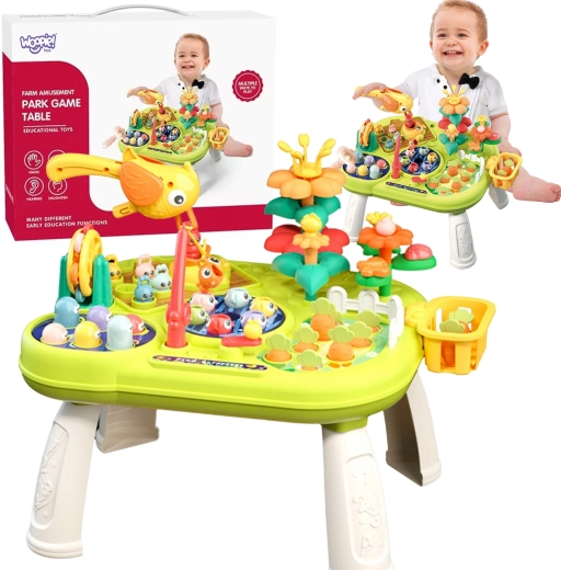 WOOPIE Baby interaktyvus edukacinis Montessori staliukas 8 viename