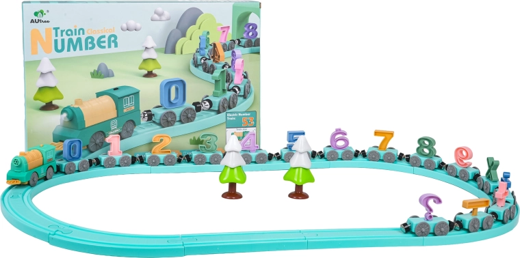 Math Train – Educational Set, 53 Pieces