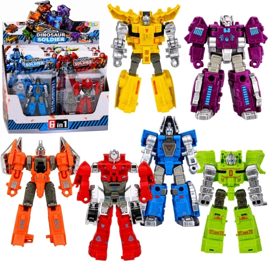 Robotas dinozauras 2in1 su judančiomis dalimis, figūrėlė (mix) – 1 vnt.