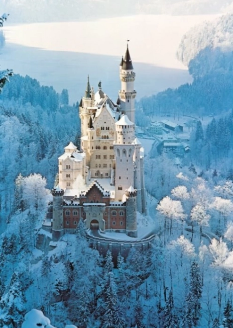Ravensburger Puzzle Neuschwanstein Castle in Winter, 1500 Pieces