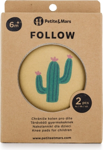 Petite&Mars elastinės kelių apsaugos ropojimui Follow Intense Ochre