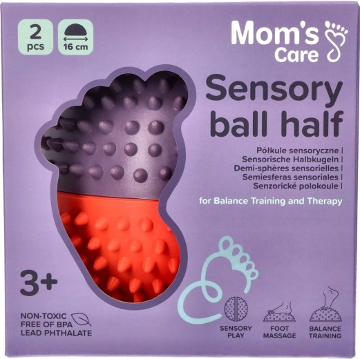 MOMS CARE Sensory Half-Spheres, Pink and Purple - 2 pcs