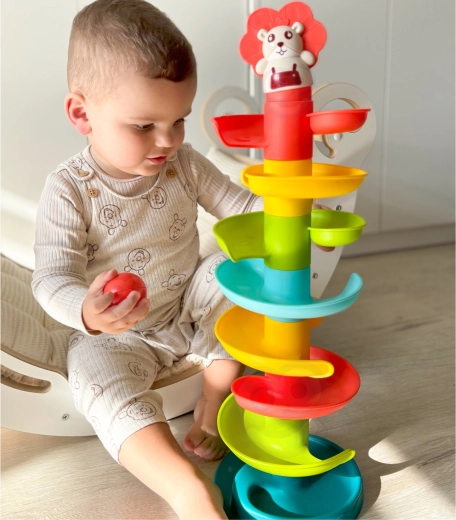 Woopie Baby spiral ball track with 6 balls