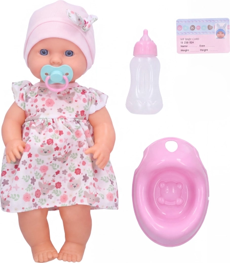 Peeing Baby Doll with Bottle, 30 cm