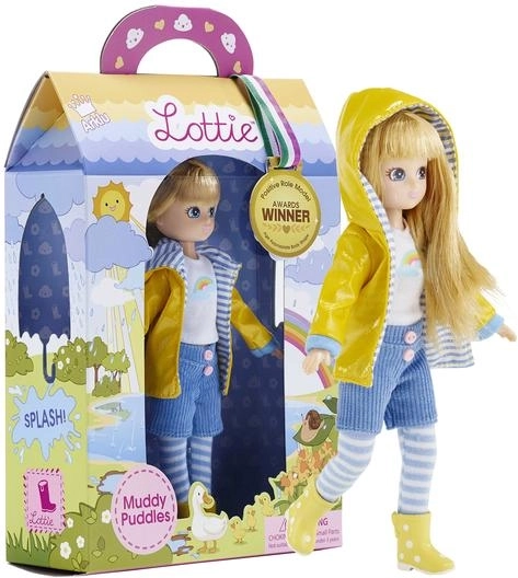 Lėlė LOTTIE Muddy Puddles lietui