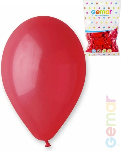 Pastel latex balloon Gemar red 26 cm - 1 piece