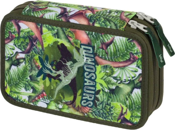 BAAGL dviejų skyrių (dviaukštis) mokyklinis penalas Dinosaurs