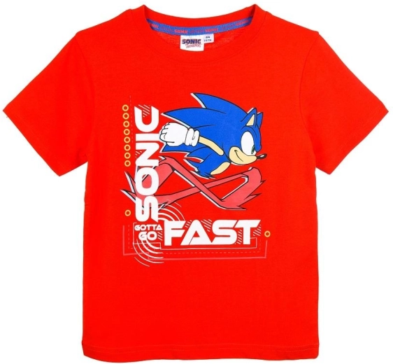 Red Cotton Sonic T-Shirt
