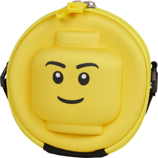Lego minifigūrėlių galvų apvali 3D crossbody rankinė