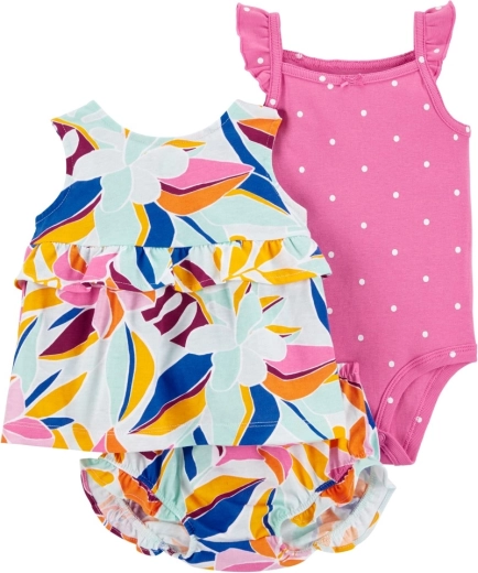 Carter's 3 dalių kūdikiui skirtas rinkinys Multi Floral – NB