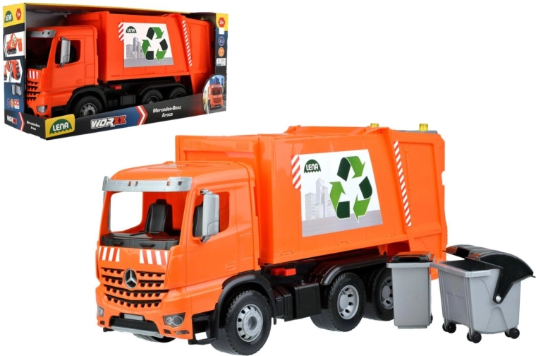 Lena šiukšliavežis MERCEDES AROCS su konteineriais