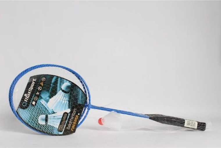 MaxSport badmintono rinkinys su 2 raketėmis ir kamuoliuku