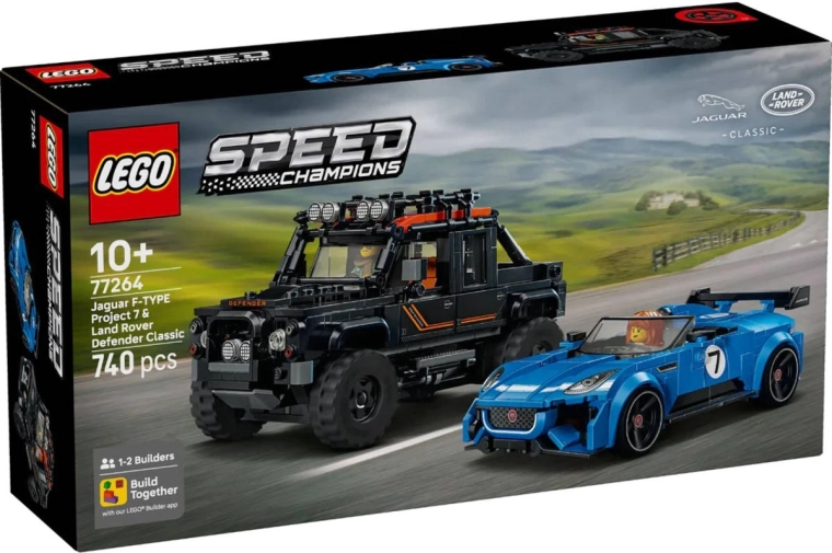 LEGO Speed Champions Jaguar Project 7 and Land Rover Defender