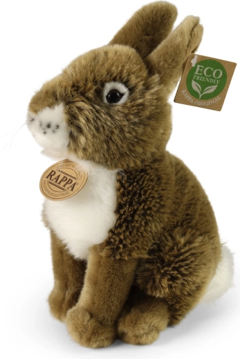 Rappa plush rabbit brown 20 cm eco friendly