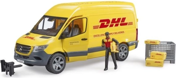 Bruder Mercedes-Benz Sprinter DHL with Driver and Accessories