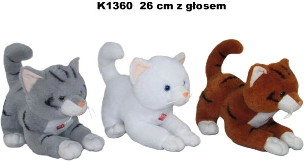 Plush Cat with Sound 26 cm