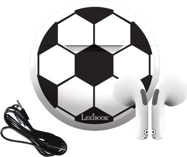Belaidės vaikiškos ausinės LEXIBOOK Futbolas su mikrofonu