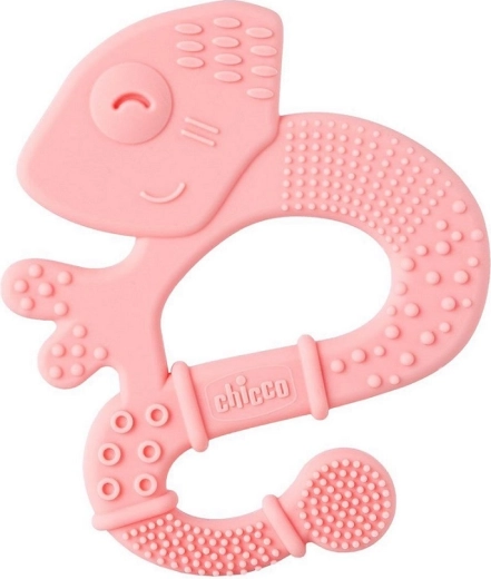Chicco silikoninis kramtukas Super Soft Chameleon rožinis 2m+