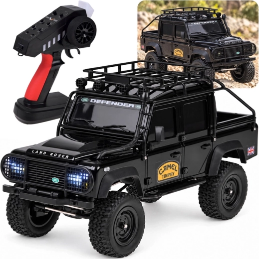 Teritorinis RC automobilis Land Rover Defender 110 4WD, 1:18 masteliu