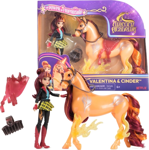 Unicorn Academy Valentina and Cinder Figure Set with Accessories