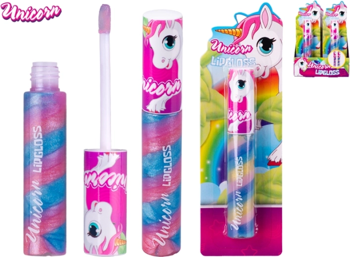 Unicorn vaikiškas lūpų blizgis su sukamuoju mechanizmu