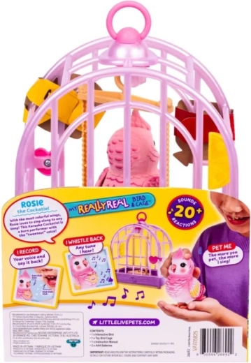 Moose Little Live Pets kalbantis paukštelis su narveliu – 1 vnt.
