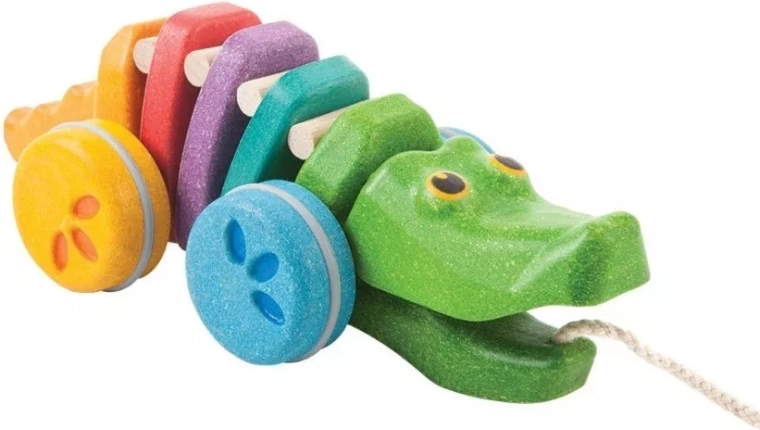 PlanToys šokantis krokodilas, vaivorykštinis