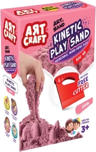 Art Craft kinetinis smėlis rožinis 500 g