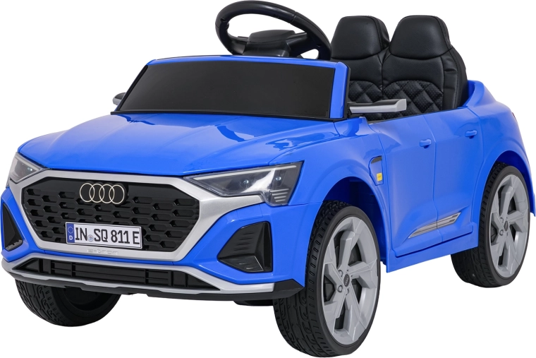 Vaikiškas elektrinis automobiliukas Audi SQ8, mėlynas