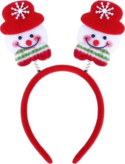 Kalėdinė lankelė su sniego seniais