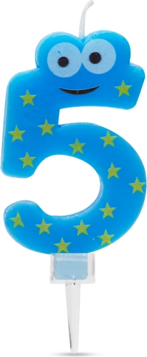 Torto žvakutė su skaičiumi 5