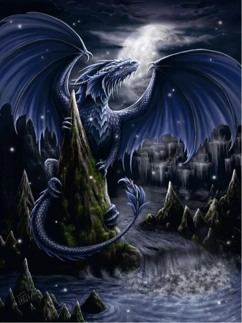 Black Dragon Ravensburger 1500 Piece Puzzle