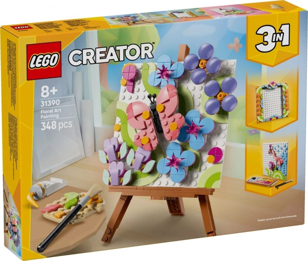 LEGO Creator dekoratyvinis paveikslas su gėlėmis 3 viename